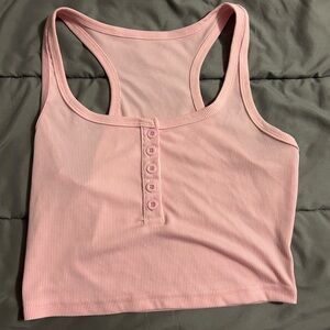 Size Small - Light Pink Crop Top